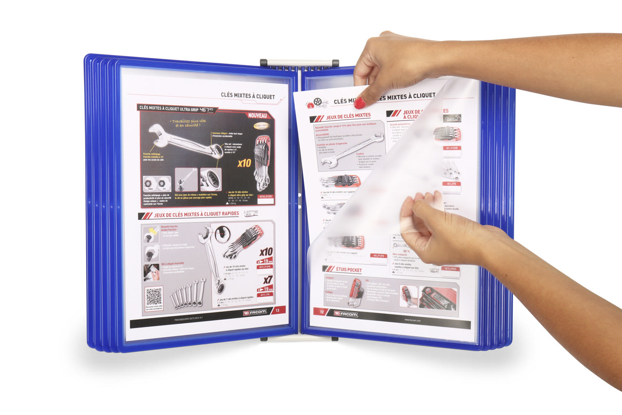 Easy Load Wall Document Display System, A4, 10 PP Pockets