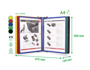 Easy Load Wall Document Display System, A4, 10 PP Pockets