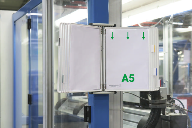 Tarifold Metal Wall Document Display System, A5, 10 Pockets