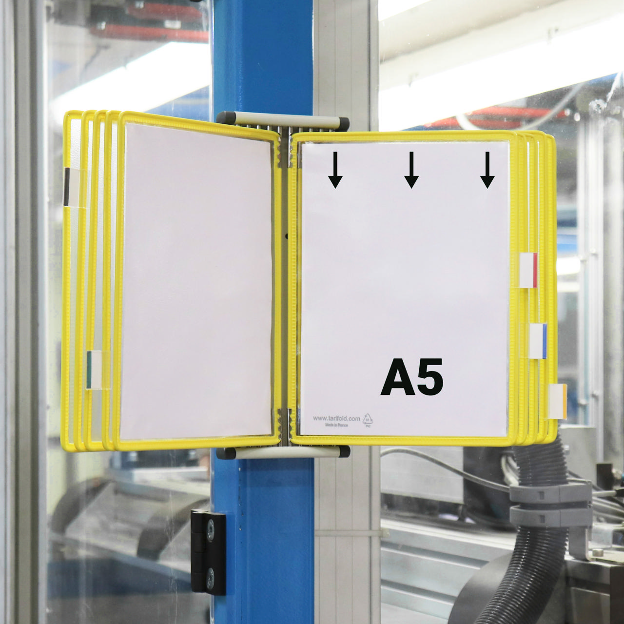 Tarifold Metal Wall Document Display System, A5, 10 Pockets