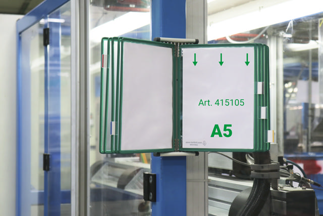 Tarifold Metal Wall Document Display System, A5, 10 Pockets