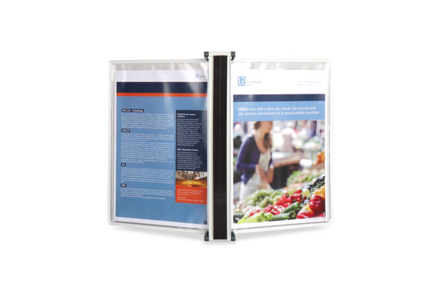 Tarifold Antimicrobial Magnetic Wall Document Display System, A4, 5 Pockets
