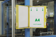 Tarifold Stainless Steel Wall Document Display System, A4, 10 Pockets, Left Side Loading