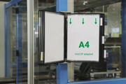 Tarifold Stainless Steel Wall Document Display System, A4, 10 Pockets, Left Side Loading