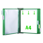 Tarifold Metal Wall Document Display Extension Kit, A4, 10 Pockets