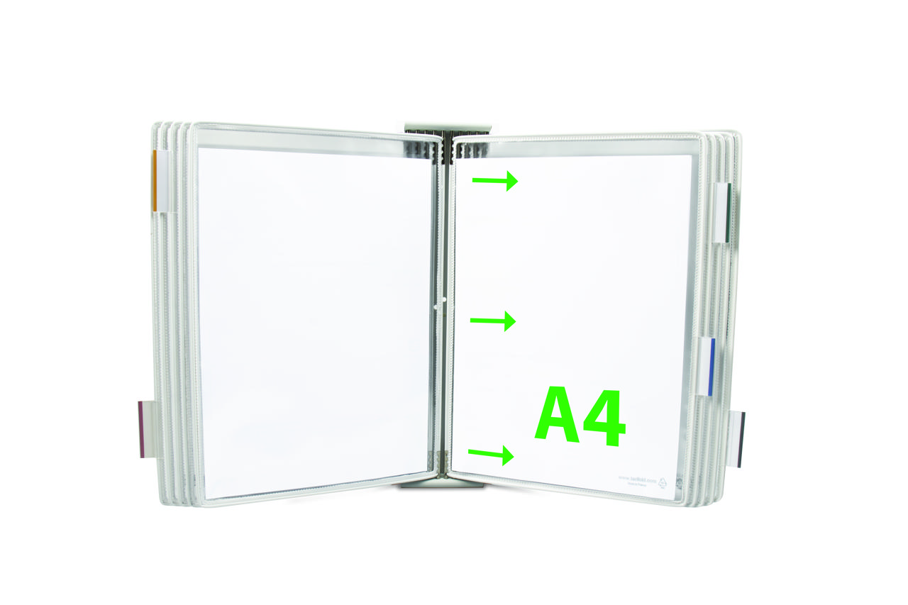 Tarifold Metal Wall Document Display Extension Kit, A4, 10 Pockets, Left Side Loading