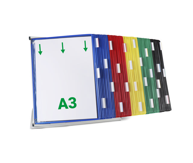 Tarifold Metal Desk Document Display System, A3, 60 Pockets