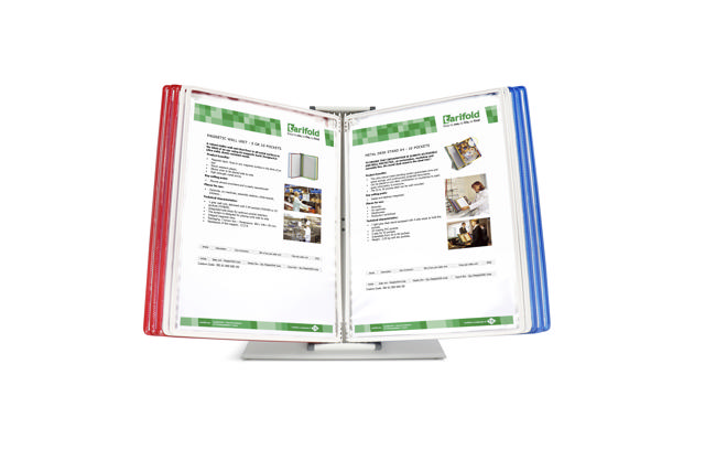 Tarifold Metal Desk Document Display System, A4, 10 Pockets, USA Colours