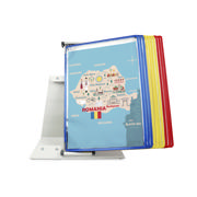 Tarifold Metal Desk Document Display System, A4, 10 Pockets, Romania Colours