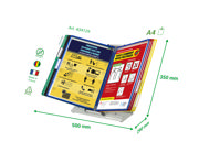 Tarifold Antimicrobial Desk Document Display System, A4, 10 Pockets