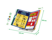 Tarifold Antimicrobial Desk Document Display System, A4, 10 Pockets