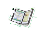 Tarifold Antimicrobial Desk Document Display System, A4, 10 Pockets