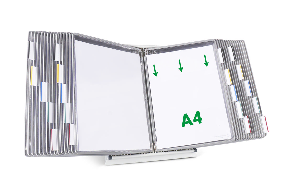 Tarifold Metal Desk Document Display System, A4, 30 Pockets
