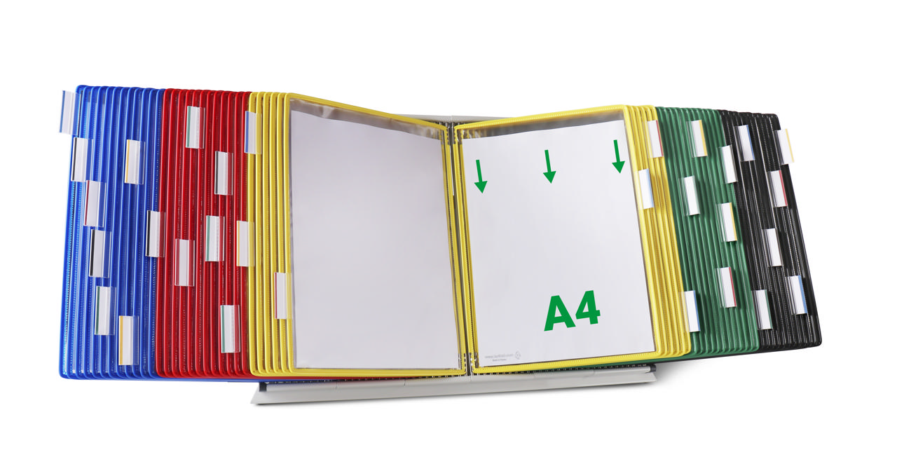 Tarifold Metal Desk Document Display System, A4, 60 Pockets
