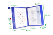 Easy Load Desk Document Display System, A4, 10 PP Pockets