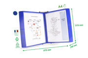 Easy Load Desk Document Display System, A4, 10 PP Pockets