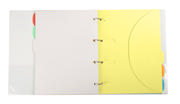 Personalisable Binder with 6 Smartfolder Perforated Folders with Tabs, A4