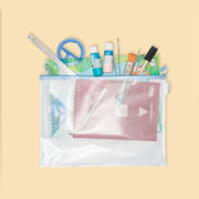 Pastel Zipper Storage Bag, A3