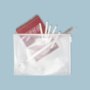 Pastel Zipper Storage Bag, A3