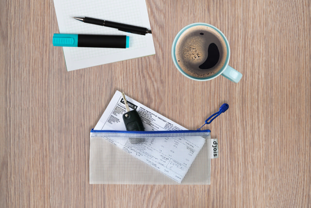Zipper Storage Bag, Cheque Book Size