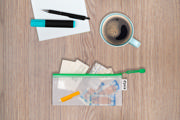 Zipper Storage Bag, Cheque Book Size