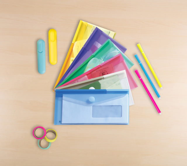 Color Collection Envelope, Cheque Book Size, Landscape