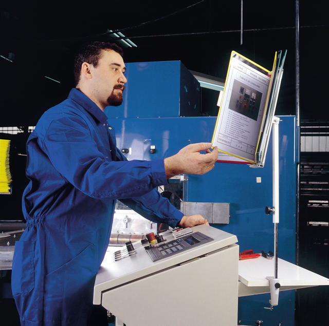 Desk Column for Document Display Systems, for 10 to 20 Pockets