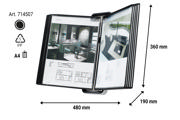 Tarifold Veo Wall Document Display System, A4, 10 PP Pockets