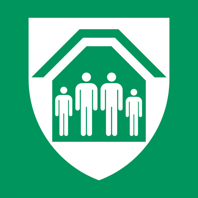 Safety Sign Protection Shelter, 200 x 200 mm