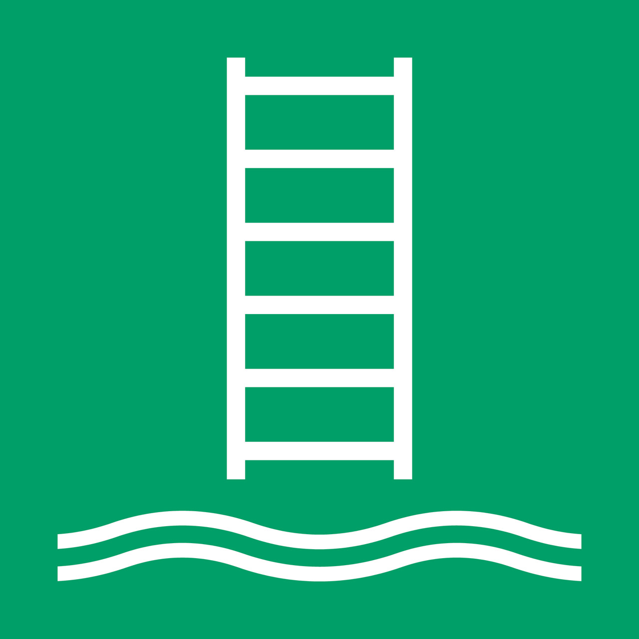 Safety Sign Embarkation Ladder, 200 x 200 mm