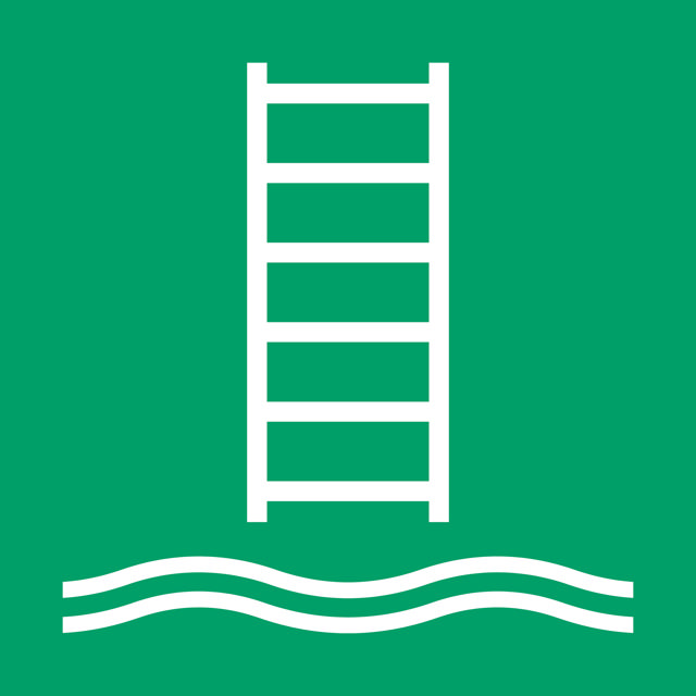 Safety Sign Embarkation Ladder, 300 x 300 mm