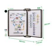 Tarifold Pro Wall Document Display System, A4, 5 Pockets