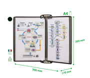 Tarifold Pro Wall Document Display System, A4, 5 Pockets