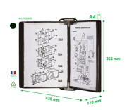 Tarifold Pro Wall Document Display System, A4, 10 Pockets