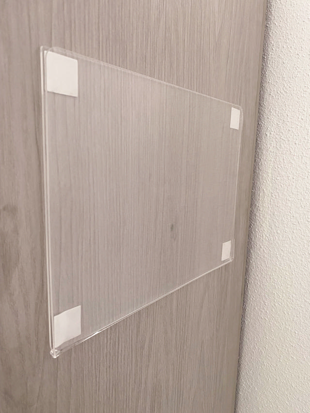 Self-adhesive Acrylic Sign Holder, Permanent, A4