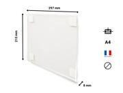 Self-adhesive Acrylic Sign Holder, Permanent, A4