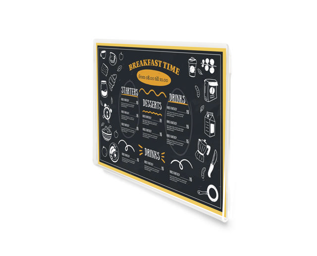Self-adhesive Acrylic Sign Holder, Permanent, A4