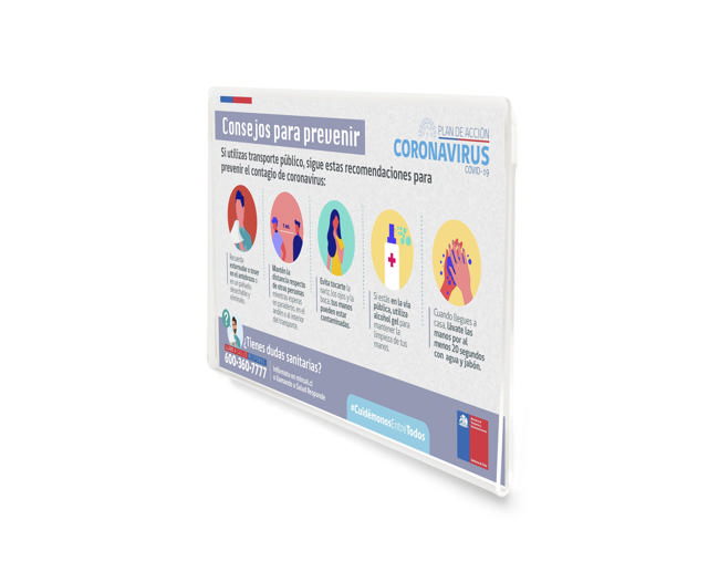 Self-adhesive Acrylic Sign Holder, Permanent, A4