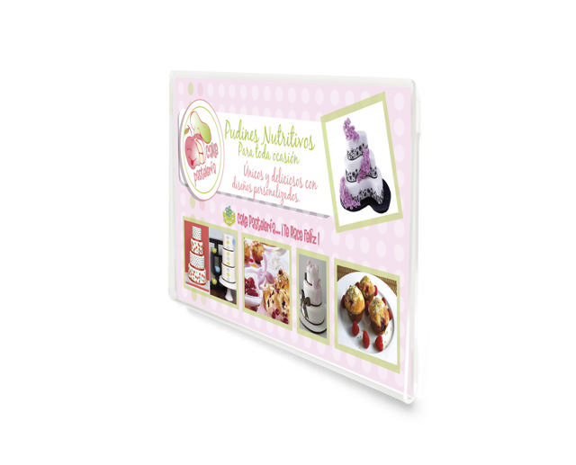 Self-adhesive Acrylic Sign Holder, Permanent, A4