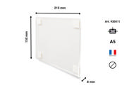 Self-adhesive Acrylic Sign Holder, Permanent, A5