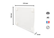 Self-adhesive Acrylic Sign Holder, Permanent, A5