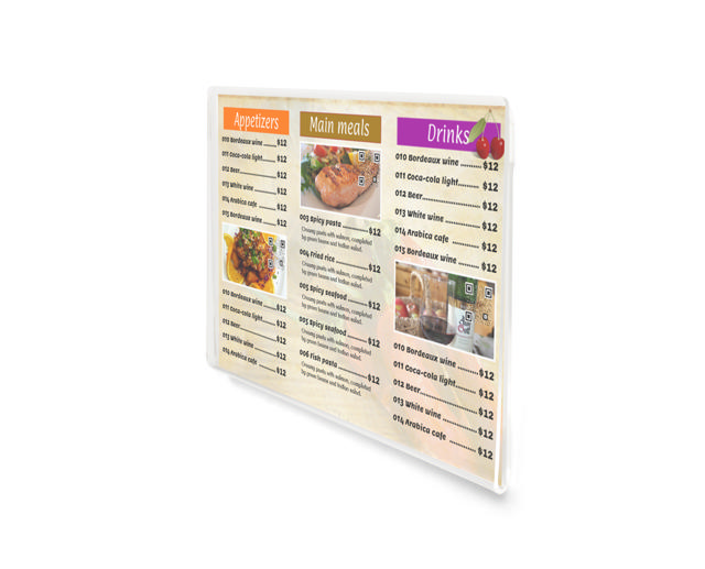 Self-adhesive Acrylic Sign Holder, Permanent, A5