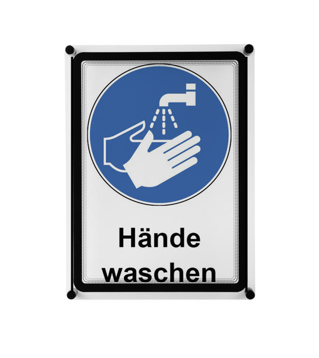 Acrylic Wall Sign Holder with A4 Magneto Frame Display Pocket
