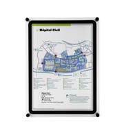 Acrylic Wall Sign Holder with A4 Magneto Frame Display Pocket