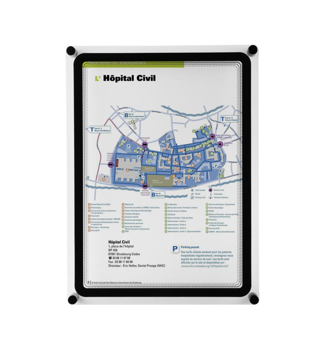 Acrylic Wall Sign Holder with A4 Magneto Frame Display Pocket