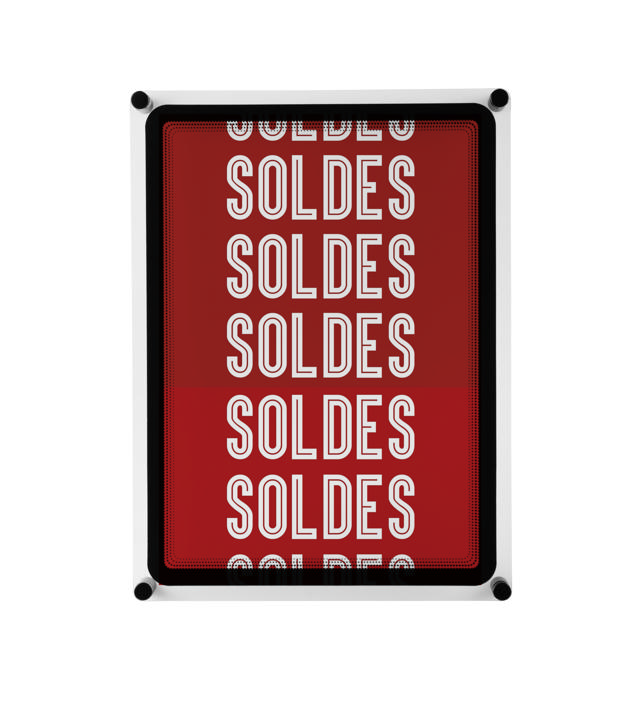 Acrylic Wall Sign Holder with A4 Magneto Frame Display Pocket