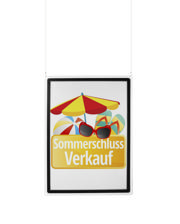Hanging Acrylic Sign Holder with A1 Magneto Frame Display Pocket, Double-sided