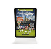 Acrylic Table Top Sign Holder with A4 Magneto Frame Display Pocket, Double-sided T-Shape