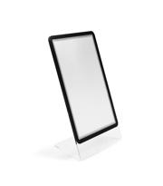 Acrylic Table Top Sign Holder with A4 Magneto Frame Display Pocket, Slanted L-Shape
