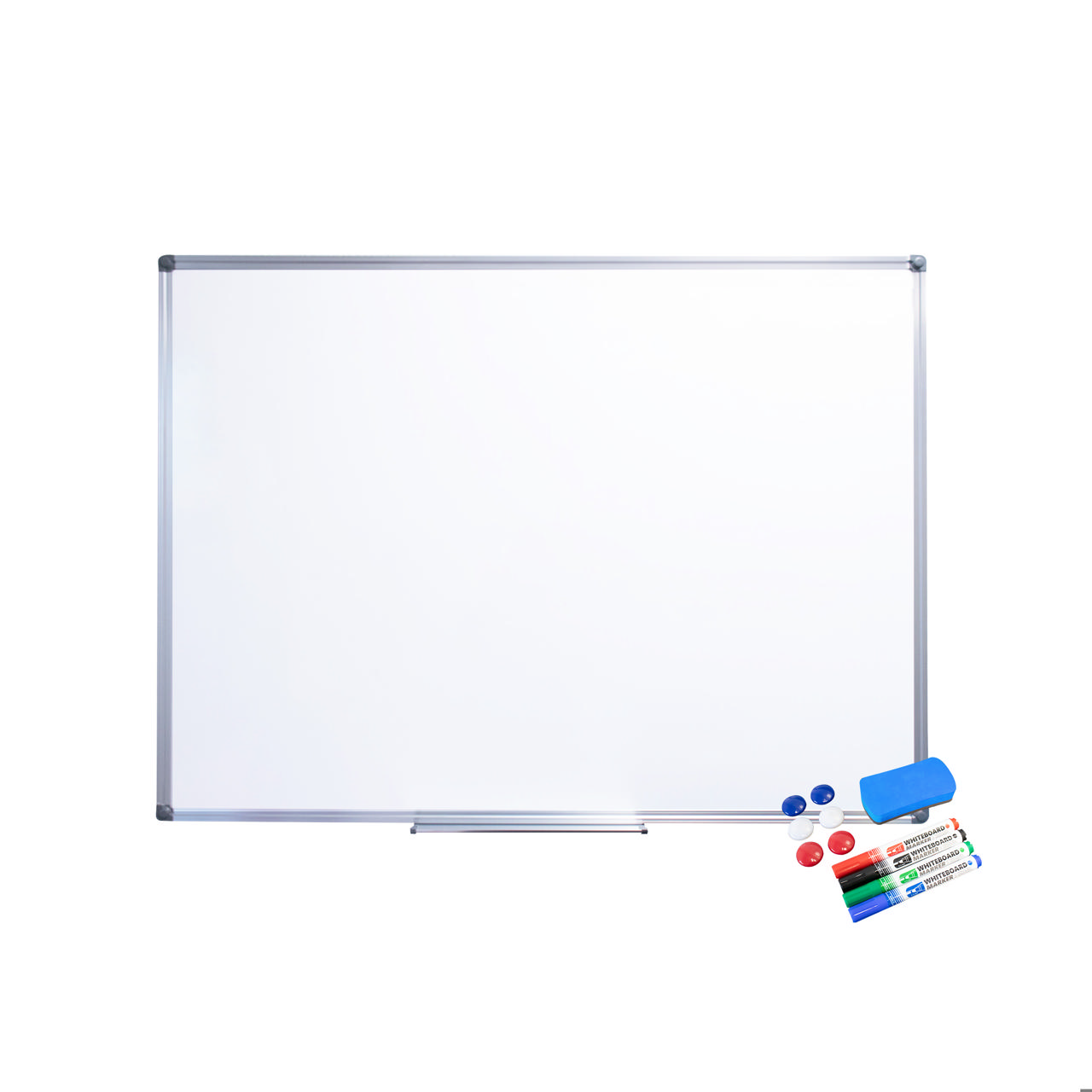 Magnetic Dry Erase Whiteboard, Starter Kit, 100 x 75 cm